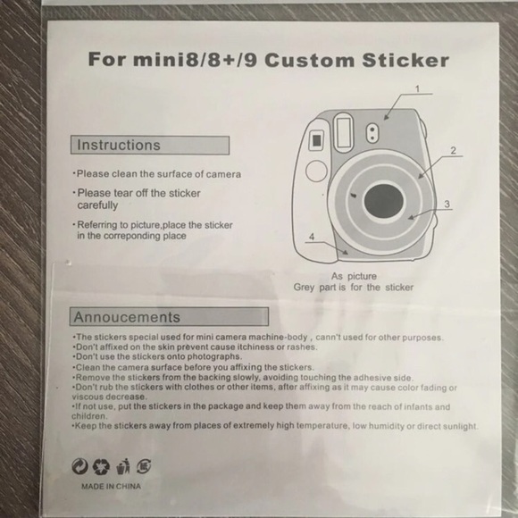 Instax Mini Accessories - Picture 5 of 6